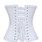 Deedee Steel Boned Overbust White Corset