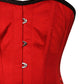 Portia Steel Boned Overbust Red Corset