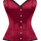 Rhosyn Overbust Maroon Corset