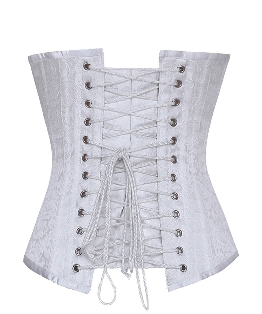 Reilly Brocade Overbust Gothic Corset for Plus Size