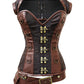 Lazare Steampunk Overbust Corset with Detachable Belt