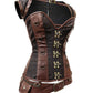 Lazare Steampunk Overbust Corset with Detachable Belt