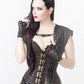Reyna Steampunk Overbust Corset with Detachable Belt