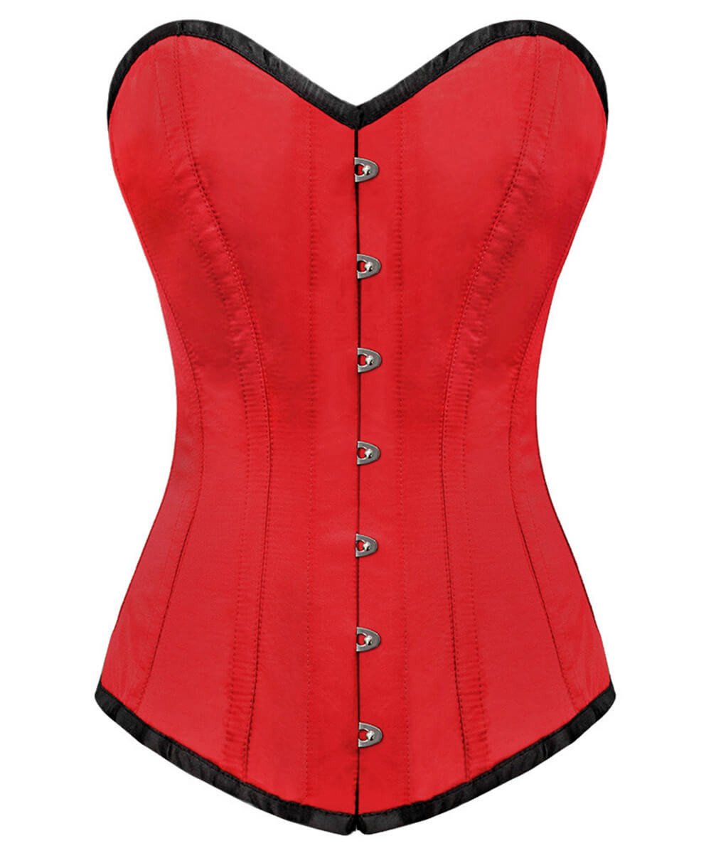 Hoglah Overbust Red Long Corset