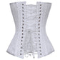 Ida White Brocade Gothic Corset