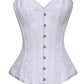 Ida White Brocade Gothic Corset