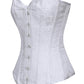 Ida White Brocade Gothic Corset