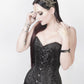 Haady Black Brocade Corset Overbust