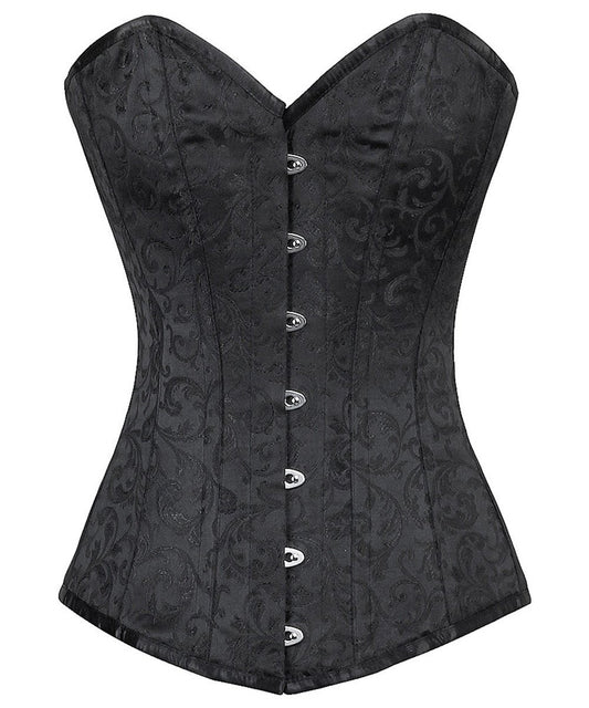 Haady Black Brocade Corset Overbust