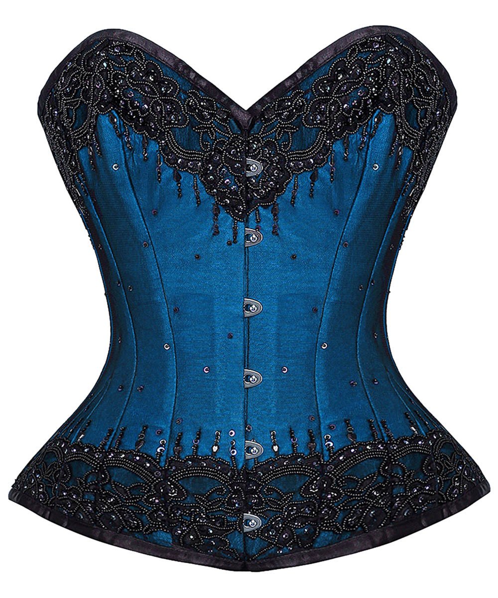 Rikke Overbust Lace Overlay Couture Corset