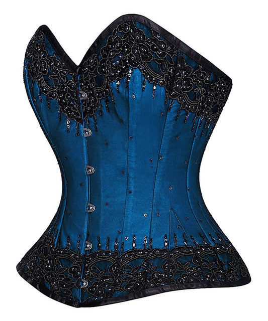 Rikke Overbust Lace Overlay Couture Corset