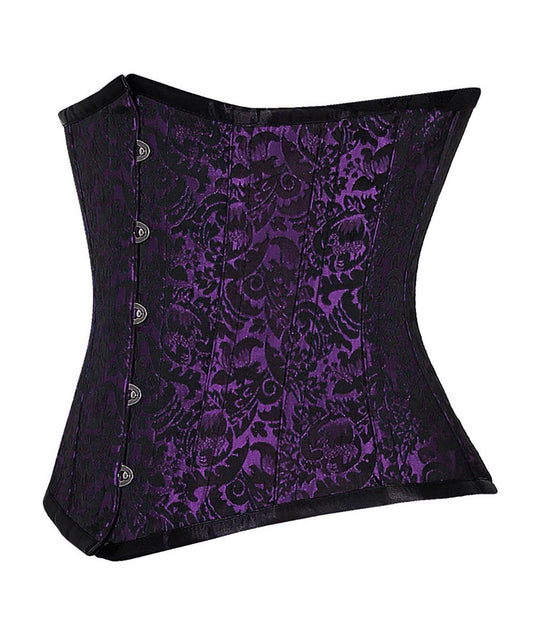 Rocio Brocade Underbust Steel Bone Corset