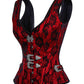 Jazlynn Gothic Steel Boned Overbust Corset with Buckles