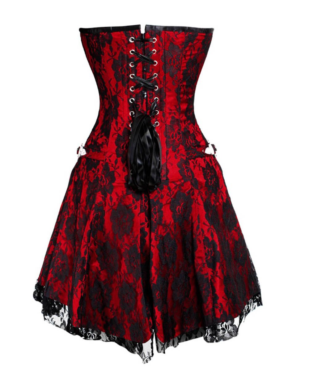 Mirabel Gothic Lace Overlay Corset Dress