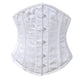 Wido Gothic Underbust White Brocade Corset