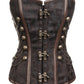 Alba Steampunk Overbust Brown Corset with Chains