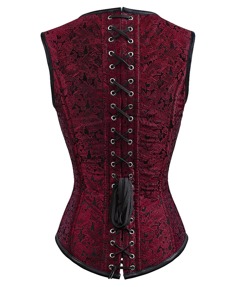 Ariana Gothic Steel Boned Corset with Shoulder Straps