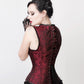 Ariana Gothic Steel Boned Corset with Shoulder Straps
