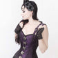 Eartha Brocade Gothic Overbust Corset with Shoulder Staps