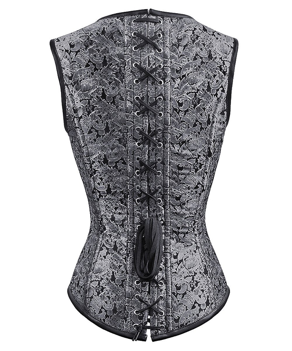Alyssa Gothic Overbust Corset with Shoulder Straps