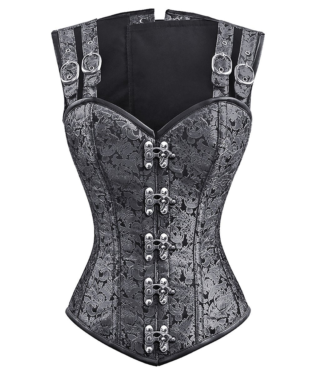 Alyssa Gothic Overbust Corset with Shoulder Straps