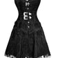 Electra Gothic Lace Overlay Corset Dress