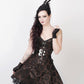 Karissa Gothic Lace Overlay Corset Dress