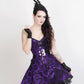 Aengus Gothic Lace Overlay Corset Dress
