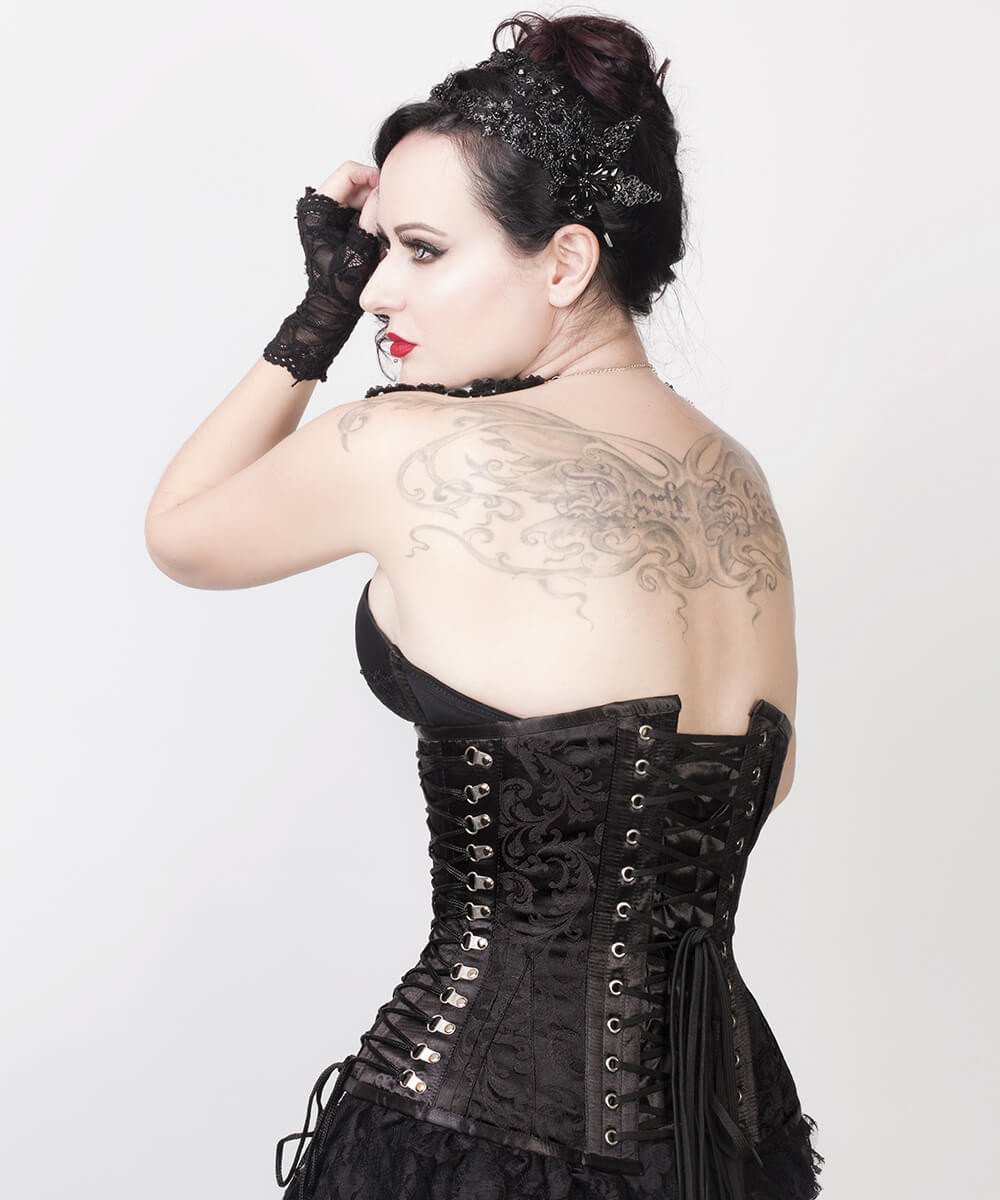 Emma Criss Cross Underbust Gothic Corset