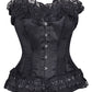 Jemma Satin Burlesque Overbust Corset for Sale
