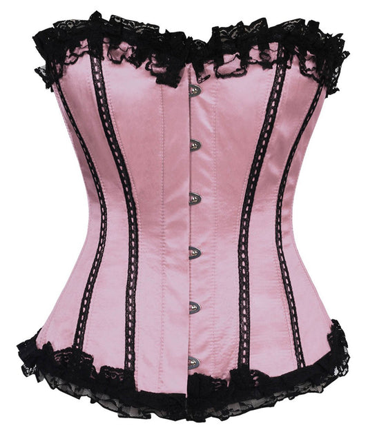 Vladya Burlesque Lace Frill Overbust Corset