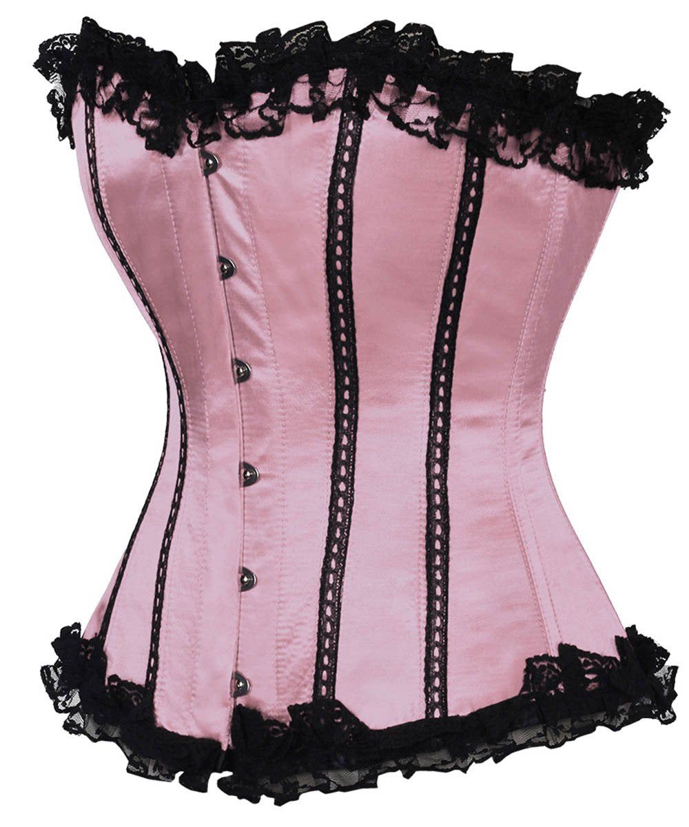 Vladya Burlesque Lace Frill Overbust Corset