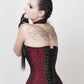 Earnest Gothic Overbust Corset with Neck Gear