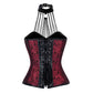 Earnest Gothic Overbust Corset with Neck Gear