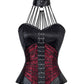 Earnest Gothic Overbust Corset with Neck Gear