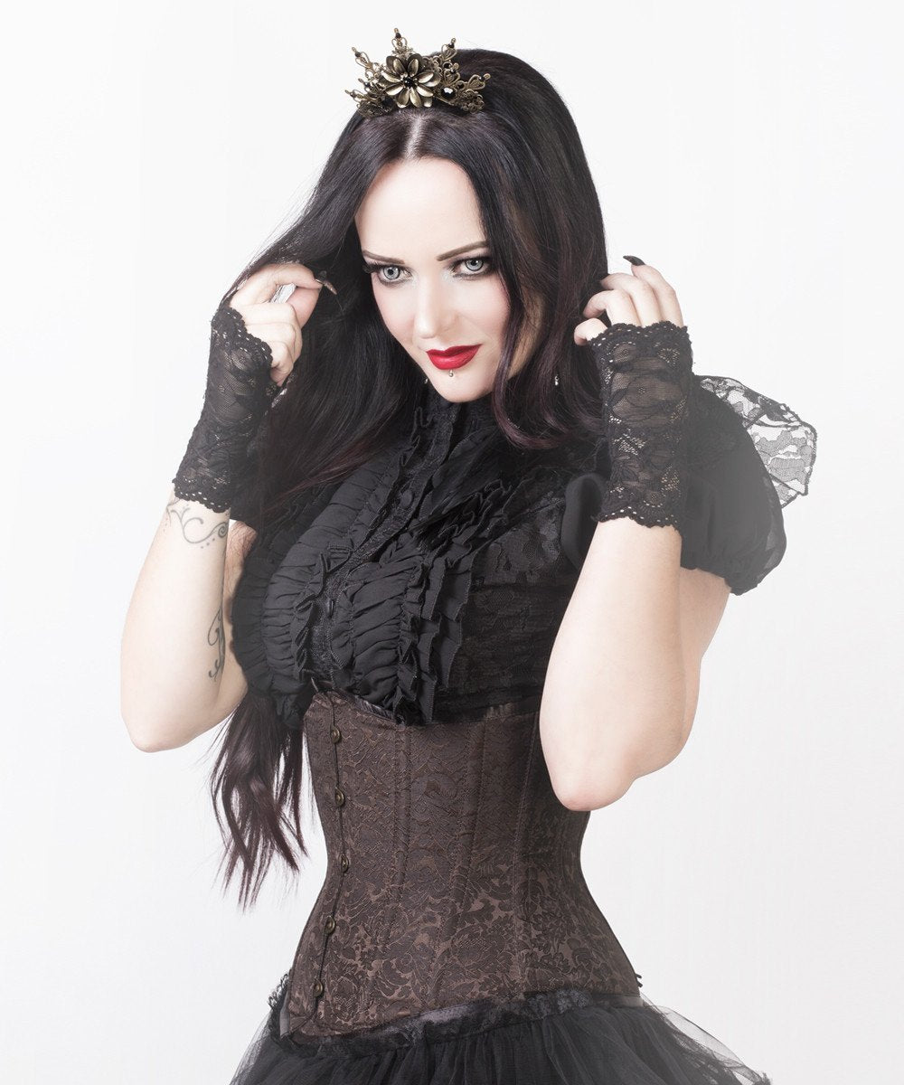 Mady Brown Steampunk Underbust Corset