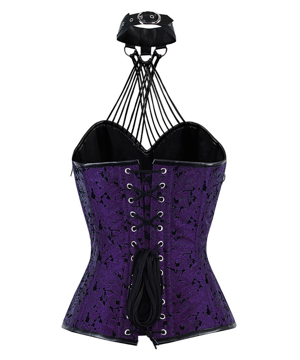 Ellesse Gothic Overbust Corsets with Attached Neck Gear