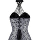 Jazzy Gothic Overbust Corsets with Attached Neck Gear