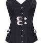 Jaecar Black Overbust Corset with Buckles