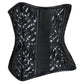 Freca Underbust Herringbone Black Corset