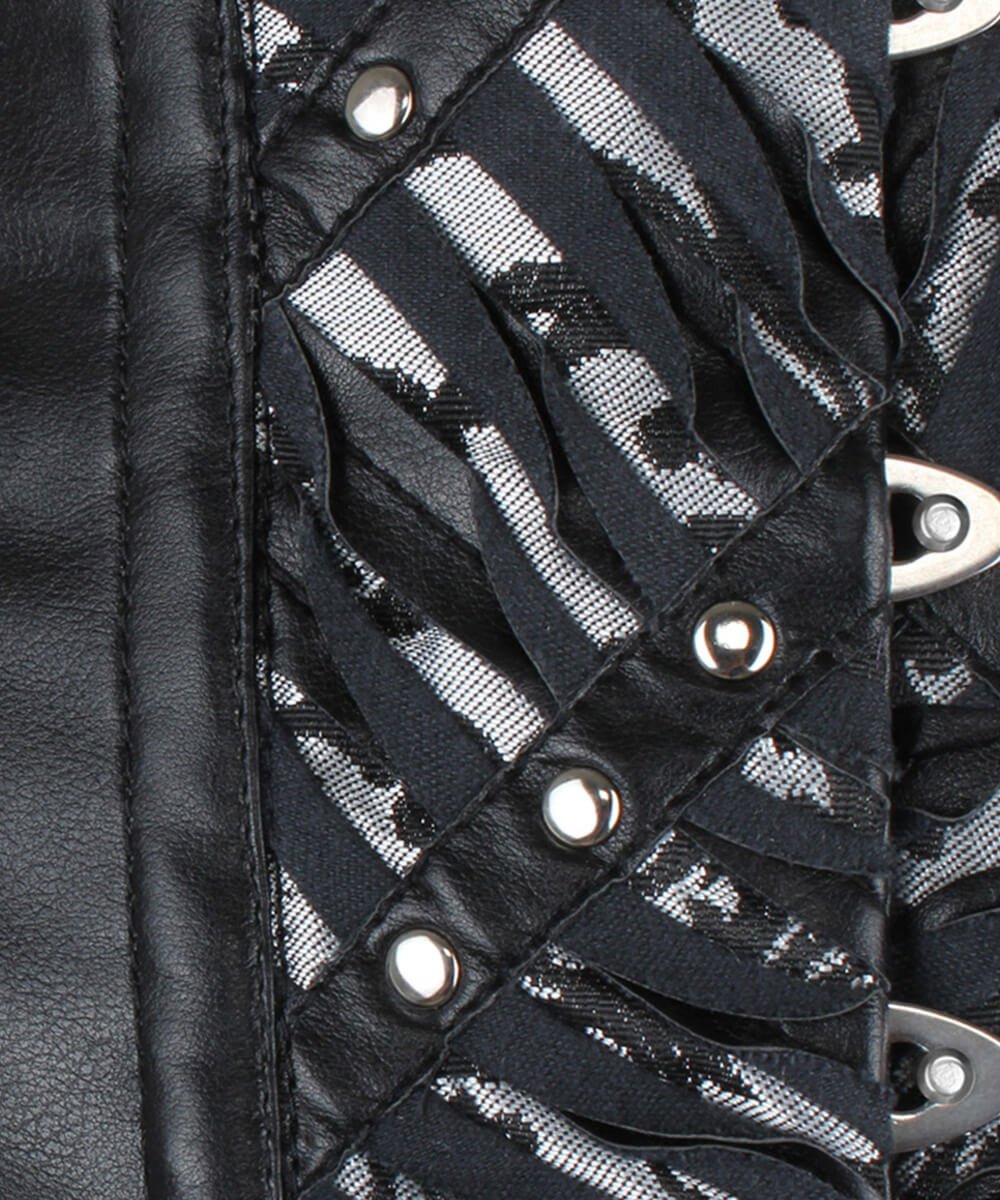 Freca Underbust Herringbone Black Corset