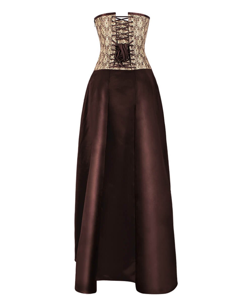 Katharina Gold Steampunk Corset Dress