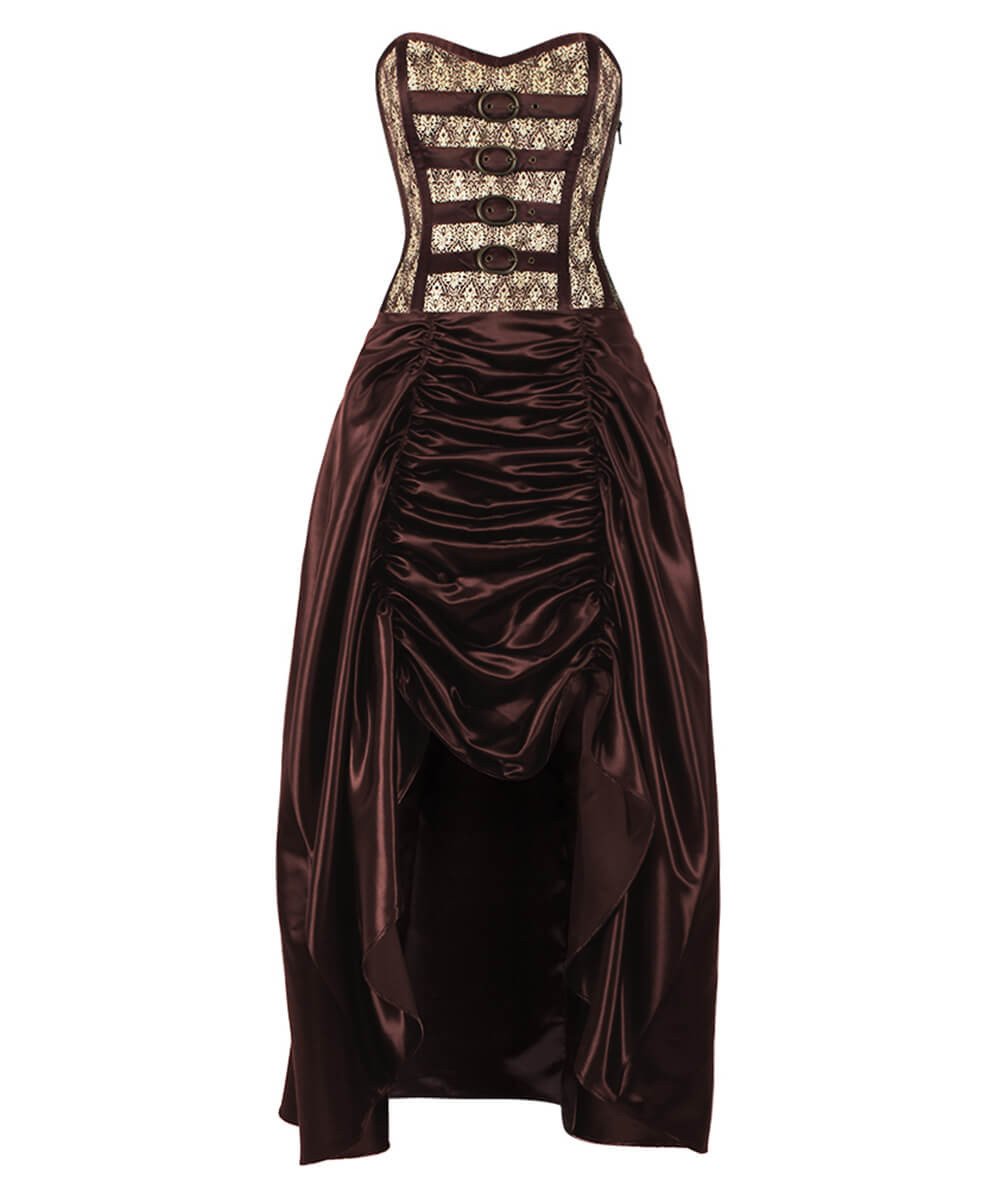 Katharina Gold Steampunk Corset Dress