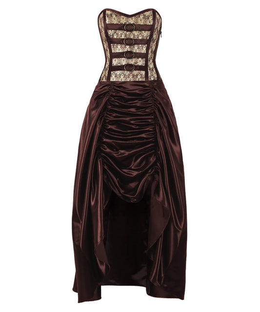 Katharina Gold Steampunk Corset Dress