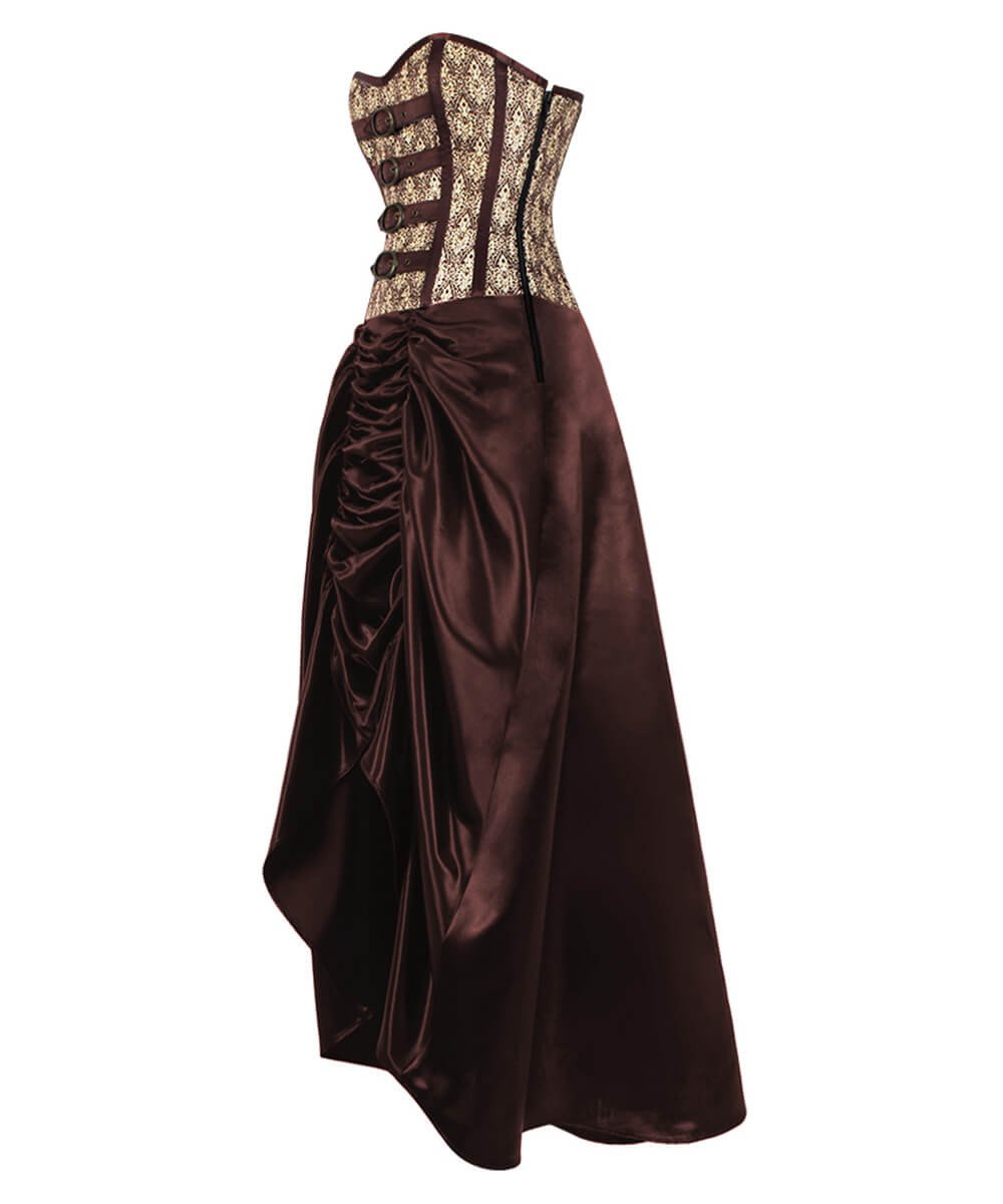 Katharina Gold Steampunk Corset Dress