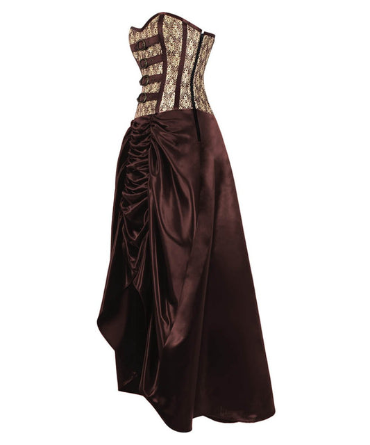 Katharina Gold Steampunk Corset Dress