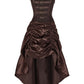 Anneliese Steampunk Brown Corset Dress