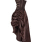Anneliese Steampunk Brown Corset Dress