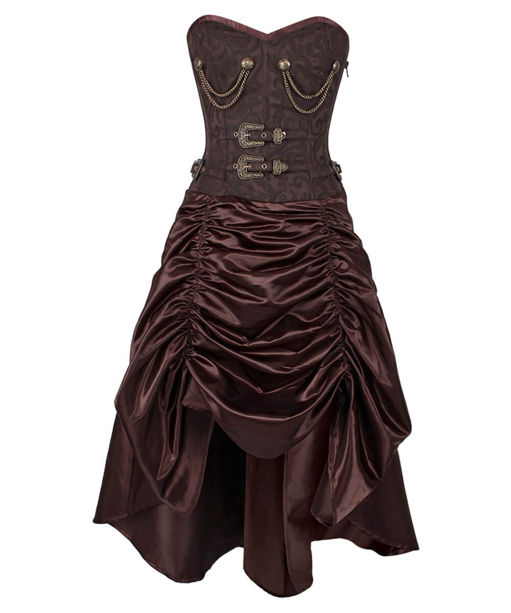 Trennen Steel Bone Steampunk Corset Dress
