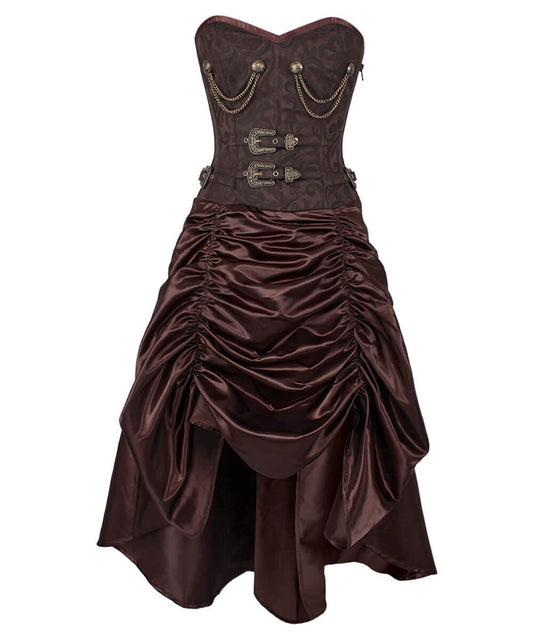 Trennen Steel Bone Steampunk Corset Dress